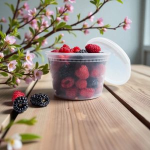 DELI CONTAINERS CLEAR 16 OZ WITH LIDS ( 240/CS )