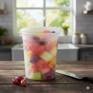 DELI CONTAINERS CLEAR 32 OZ WITH LIDS (240/CS )
